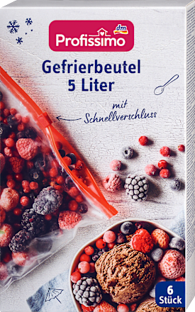 Simítózáras mélyhűtőzacskó, 5 literes Profissimo