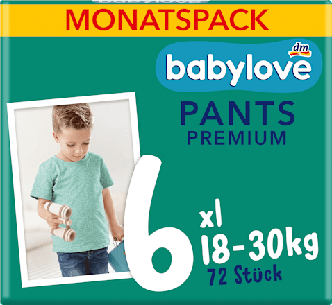 Premium hlačne plenice 6 xl (18-30 kg) - mesečno pakiranje babylove