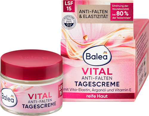 Crema giorno antirughe con protezione solare Balea