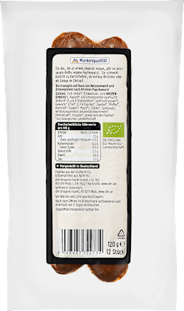 Vegane Paprikavurst dmBio