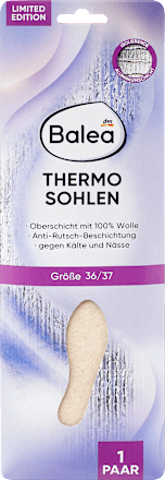 Einlegesohlen Thermo Gr. 36/37 (1 Paar) Balea
