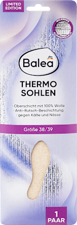 Einlegesohlen Thermo Gr. 38/39 (1 Paar) Balea