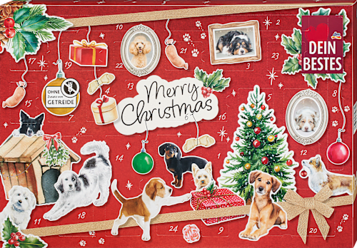 Adventskalender 2024 - 24 leckere Hundesnacks Dein Bestes