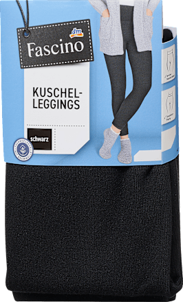 Thermo-Leggings mit Baumwolle schwarz Gr. 42/44 Fascino