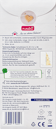 Wohlfühlzeit Baum aus Papier mit Lichterkette Profissimo