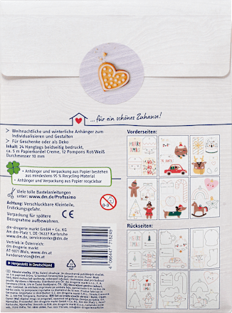 Bastelset Wohlfühlzeit Weihnachtanhänger zum Gestalten Profissimo