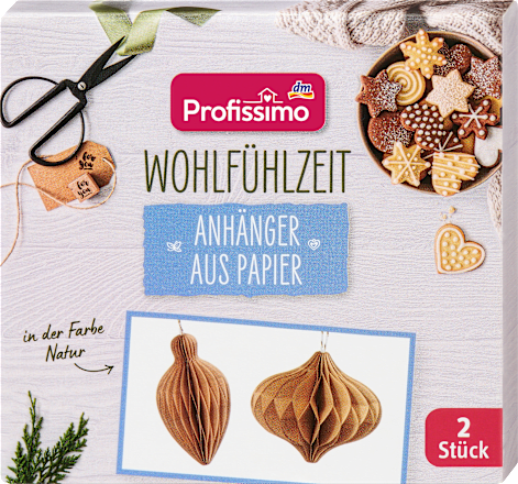 Anhänger aus Papier natur  Profissimo