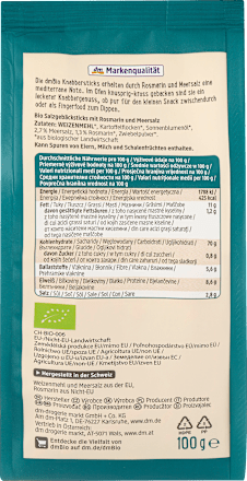 Knabbersticks Rosmarin & Meersalz dmBio