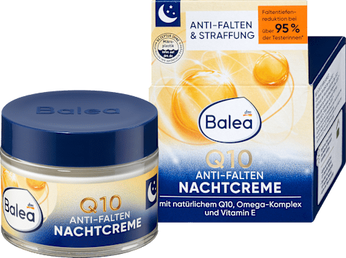 Ránctalanító éjszakai arckrém Q10-zel Balea