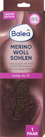 Einlegesohlen Merino Gr. 36/37 (1 Paar) Balea