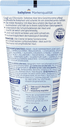 Krém na tvár s Aloe vera sensitive babylove