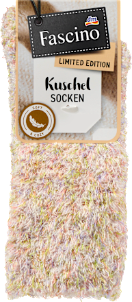 Kuschelsocken mit recyceltem Polyester bunt Gr. 35-38 Fascino