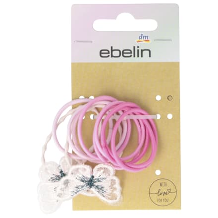 Detské gumičky do vlasov s motýľom ebelin