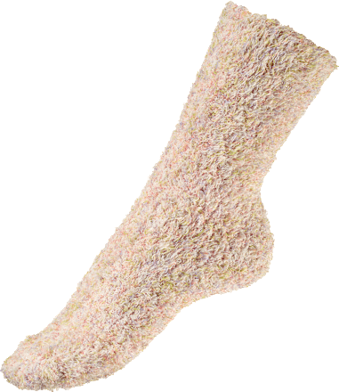 Kuschelsocken mit recyceltem Polyester bunt Gr. 35-38 Fascino