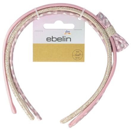 set čelenek, růžovo-zlaté ebelin