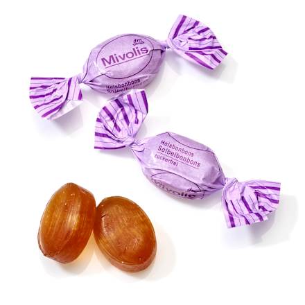 Bonbon, Salbeibonbons, zuckerfrei Mivolis
