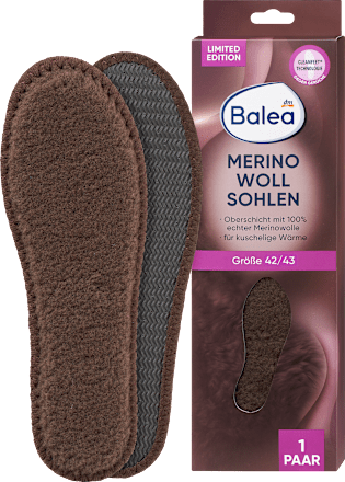 Einlegesohlen Merino Gr. 42/43 (1 Paar) Balea