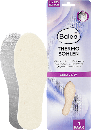 Einlegesohlen Thermo Gr. 38/39 (1 Paar) Balea