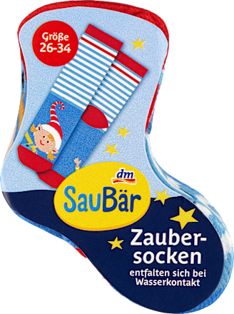 Zaubersocken Wichtel rot Gr. 26-34 SauBär