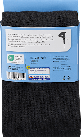 Thermo-Leggings mit Baumwolle schwarz Gr. 46/48 Fascino