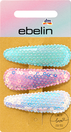 Glitzer-Haarschleifen Mit Pailletten – 2 Stück, Bunt, Für Mädchen & Damen, Haarclips Mit Sicherem Halt