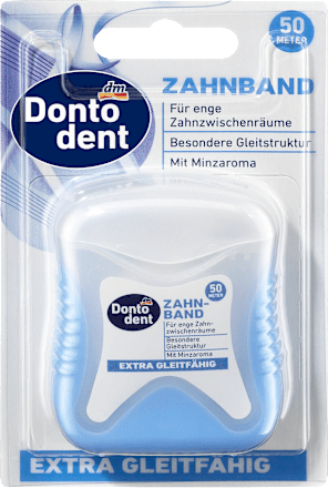 Dontodent Zahnband extra gleitfähig, 50 m Dontodent