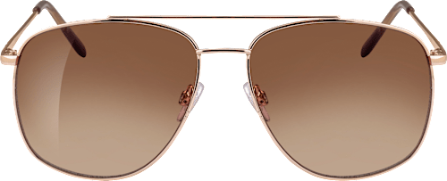 Sonnenbrille Erwachsene Pilot, goldenes Gestell, hellbraun getönte Gläser SUNDANCE