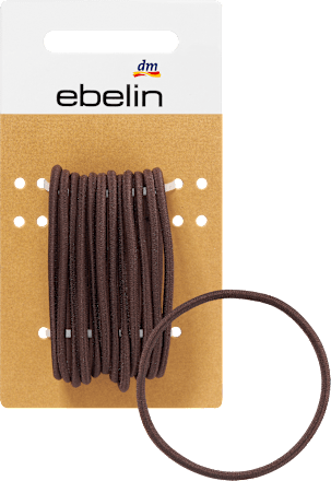 Haargummis dünn braun ebelin