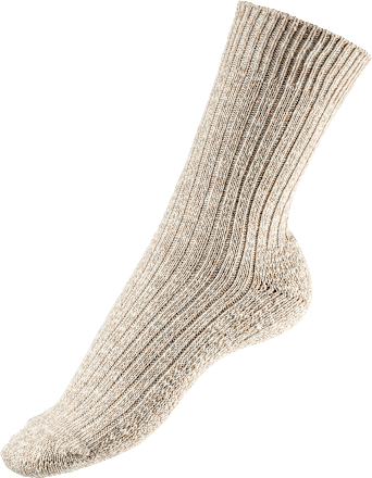 Socken in Mouliné-Optik beige Gr. 39-42 Fascino
