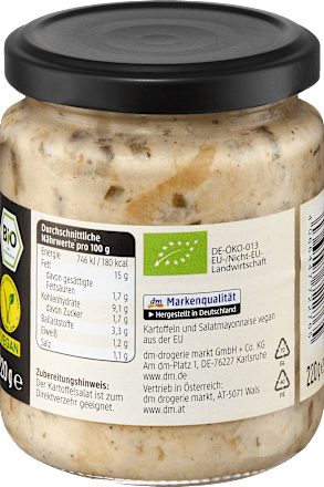 Kartoffelsalat mit veganer Mayonnaise dmBio
