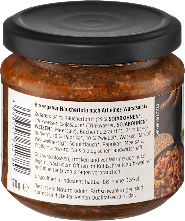 Brotaufstrich, vegane Vurstsalat Alternative dmBio