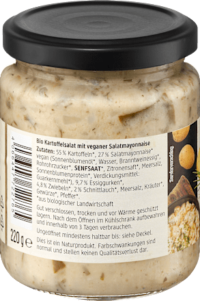Kartoffelsalat mit veganer Mayonnaise dmBio