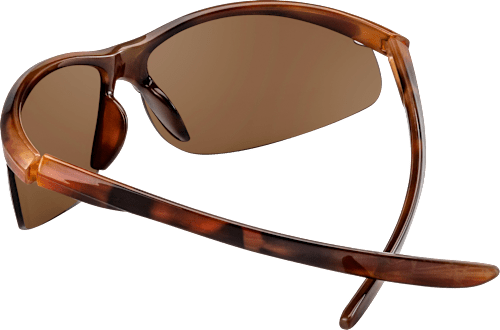 Sonnenbrille Erwachsene braunes Gestell, braun getönte schräge Gläser, Havana Optik SUNDANCE