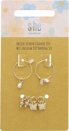 DIY Creolen-Ohrringe gold  s-he stylecollection