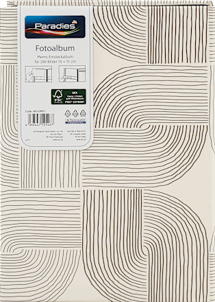 memo album za 200 fotografija, više vrsta Paradies