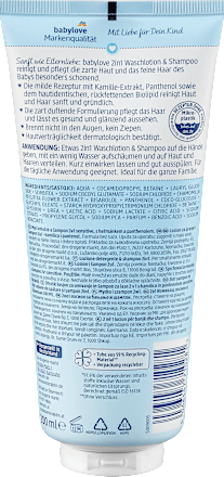 2IN1 sensitive gel za tuširanje i šampon babylove