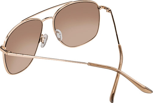 Sonnenbrille Erwachsene Pilot, goldenes Gestell, hellbraun getönte Gläser SUNDANCE