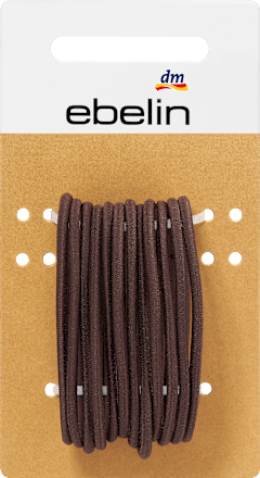 Haargummis dünn braun ebelin
