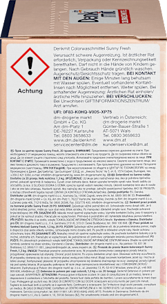 Colorwaschmittel Pulver Sunny Fresh Denkmit