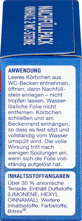 WC-Reiniger Blauspüler Nachfüllpack (2x40g) Denkmit