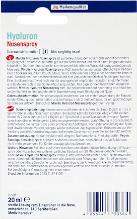 Orrspray hialuronsavval Mivolis