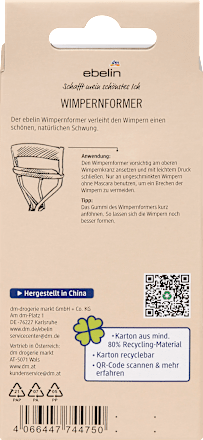 Szempilla-göndörítő pótbetéttel, többféle ebelin