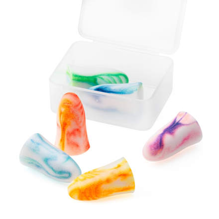 Šareni čepići za uši Mivolis