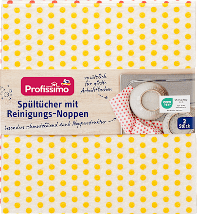 Spültücher mit Reinigungs-Noppen Profissimo