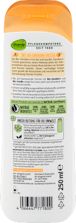 Pflegedusche Sanddorn und Vanille alverde NATURKOSMETIK