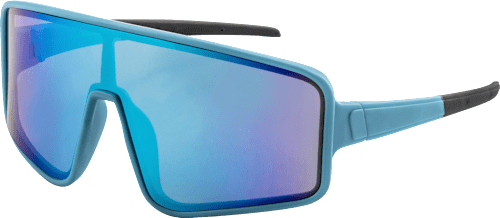 Sonnenbrille Kids Sport hellblaues Gestell mit verspiegelten Scheiben SUNDANCE