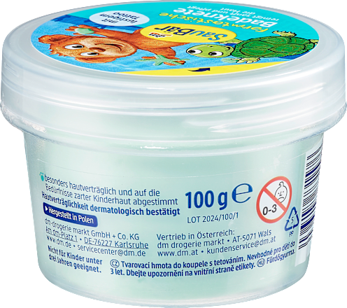 Kinder Badezusatz Formtastische Badeknete mit Tattoo SauBär