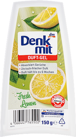 Lufterfrischer Duft-Gel Fresh Lemon Denkmit