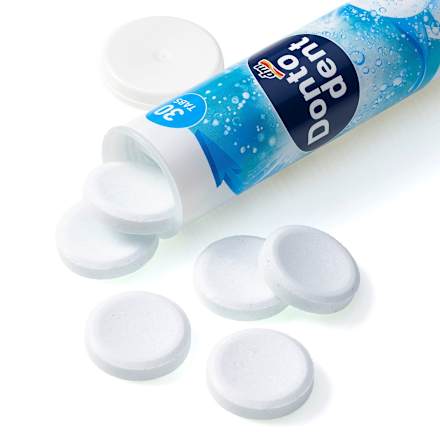 Čistiace tablety na zubné strojčeky Dontodent