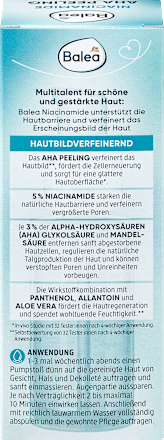Hámlasztó gél 5% niacinamiddal és 6% AHA-savakkal Balea